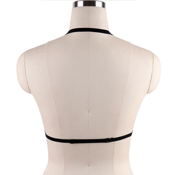 Choker Harness Suspender Bra Cage - Picture 2 of 3